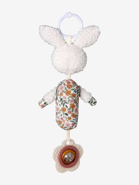 Hanging rabbit activity rattle rose - vertbaudet enfant 