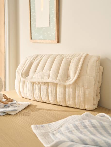 Travel Changing Mat ecru+hazel+white - vertbaudet enfant 