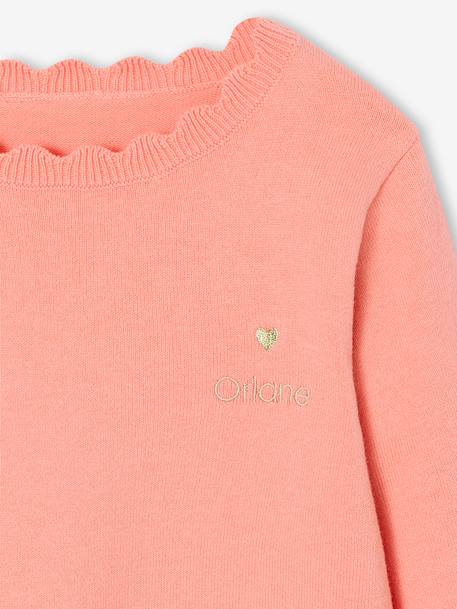 BASICS Jumper for Girls grey green+navy blue+peony pink+tangerine - vertbaudet enfant 