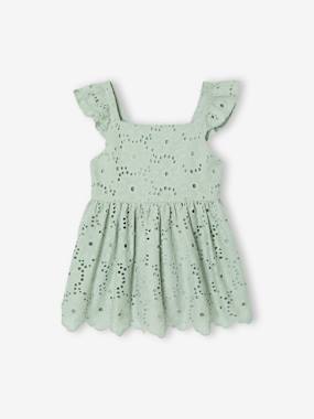 -Blouse fille broderie anglaise à volants