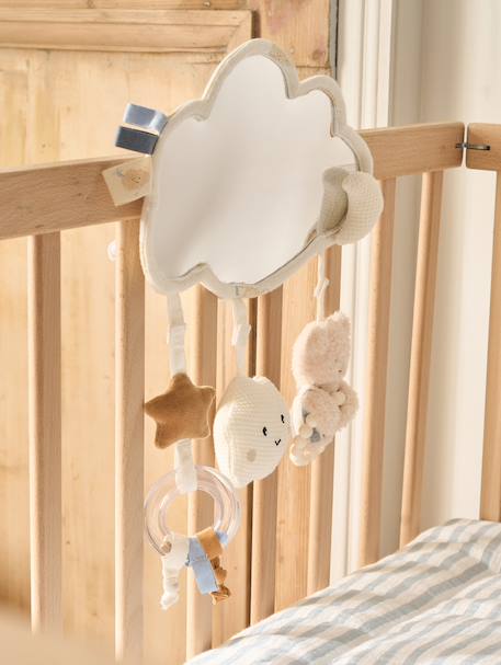 Hanging or Tabletop Cloud Mirror Toy white - vertbaudet enfant 