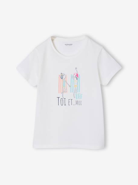 Pack of 2 girls' pyjama shorts ecru - vertbaudet enfant 