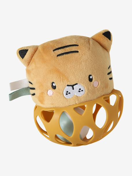 Silicone ball rattle TANZANIE yellow - vertbaudet enfant 