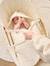 Carrycot Liner in Cotton Gauze grey blue+printed beige+white - vertbaudet enfant 