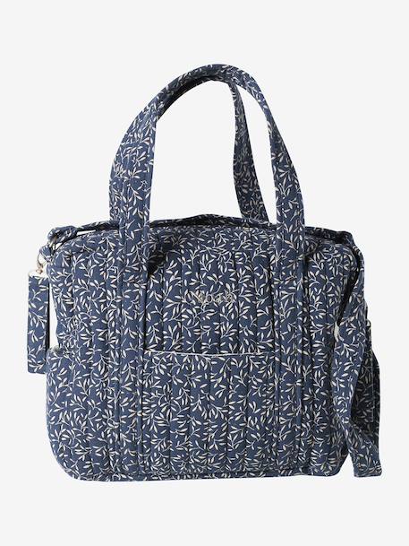 Sac à langer en gaze de coton JOIOSA beige imprimé+bleu nuit+bronze+écru - vertbaudet enfant 