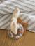 Customisable comforter and rattle with CLOUD carry case white - vertbaudet enfant 