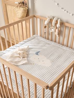 Bedding & Decor-Cotton Muslin Blanket / Play Mat, IN THE CLOUDS 