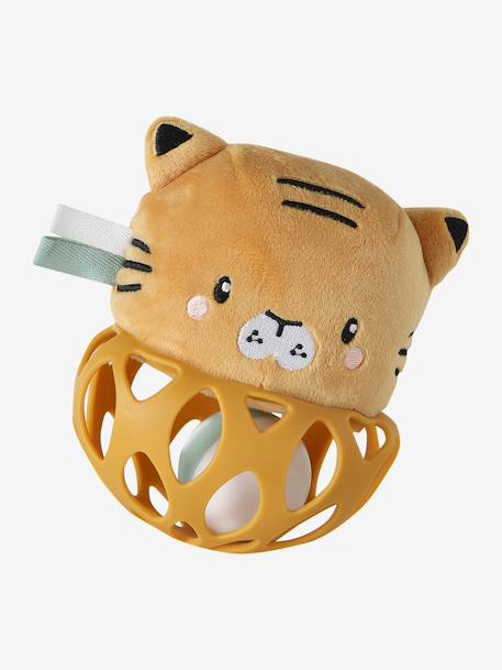 Silicone ball rattle TANZANIE yellow - vertbaudet enfant 