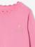 Pull fille personnalisable mandarine+marine+pivoine+vert de gris - vertbaudet enfant 