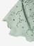 Blouse with Broderie Anglaise & Frills, for Girls sage green - vertbaudet enfant 