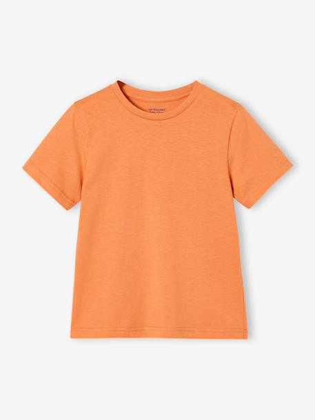 Lot 3 T-shirt manches courtes bleu pétrole+caramel+marine+vert amande - vertbaudet enfant 
