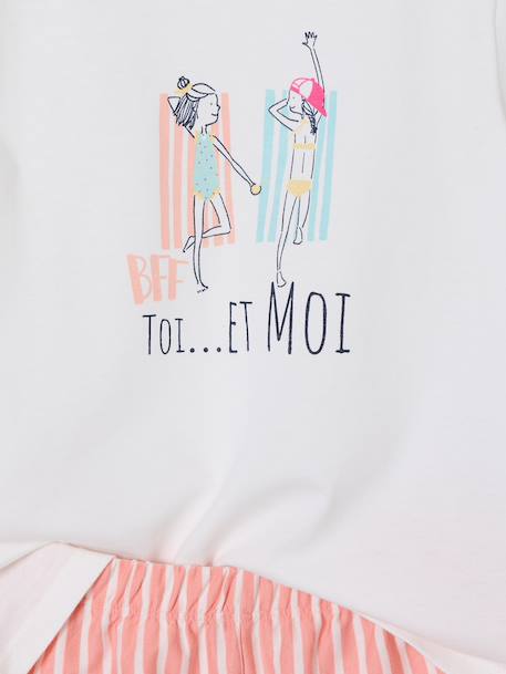 Pack of 2 girls' pyjama shorts ecru - vertbaudet enfant 