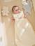 Customisable organic muslin sleeveless baby sleeping bag IN THE CLOUDS ecru - vertbaudet enfant 