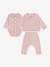 Velvet 3-piece baby set gift box rose - vertbaudet enfant 