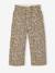 Wide-leg paperbag leopard print trousers for girls beige+chocolate+multicoloured+vanilla - vertbaudet enfant 