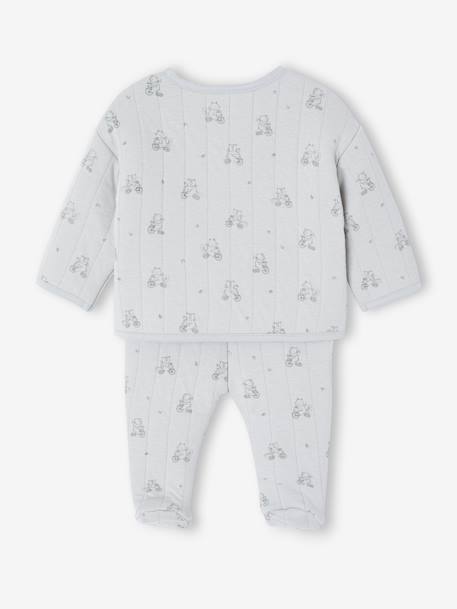 Quilted Set for Newborns aqua green+rose - vertbaudet enfant 