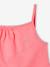 Pack of 3 Basics Tops with Thin Straps, for Girls ecru+raspberry pink+sage green - vertbaudet enfant 
