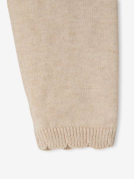 3-Piece Knitted Set for Baby Girls marl beige - vertbaudet enfant 