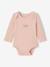Bodysuits with long sleeves for babies with a floral print sage green - vertbaudet enfant 