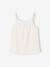Pack of 3 Basics Tops with Thin Straps, for Girls ecru+raspberry pink+sage green - vertbaudet enfant 