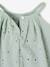 Broderie Anglaise Dress with Matching Accessory sage green - vertbaudet enfant 