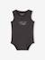 Pack of 2 organic cotton boy's bodysuits anthracite - vertbaudet enfant 