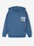 Boy's fleece hooded sweatshirt ocean blue - vertbaudet enfant 