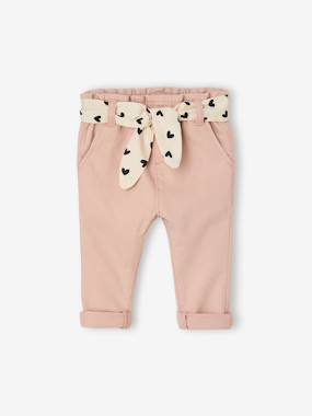 -Pantalon paperbag bébé avec ceinture