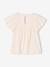 T-shirt blouse with short sleeves ecru - vertbaudet enfant 