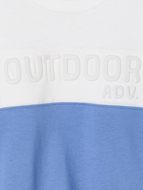 Boy's long-sleeved t-shirt blue - vertbaudet enfant 