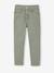 Embroidered girl's mom fit trouser grey green+rosy - vertbaudet enfant 