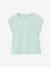 Plain Basics T-Shirt for Girls aqua green+ecru+navy blue+sweet pink - vertbaudet enfant 