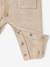 Ensemble bébé combinaison tricot et bandana beige chiné - vertbaudet enfant 