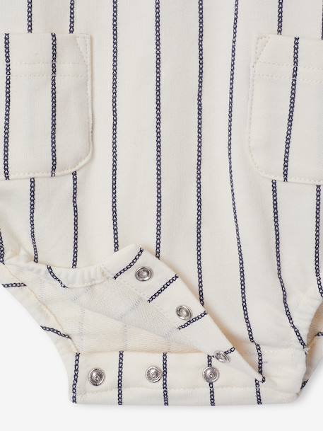 Combinaison bébé garçon sans manches écru - vertbaudet enfant 
