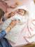Nid d'ange enveloppant en coton beige imprimé+bleu glacier+bleu grisé+imprimé grenier+vanille - vertbaudet enfant 