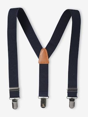 Garçon-Accessoires-Cravate, noeud papillon, ceinture-Bretelles bicolores garçon