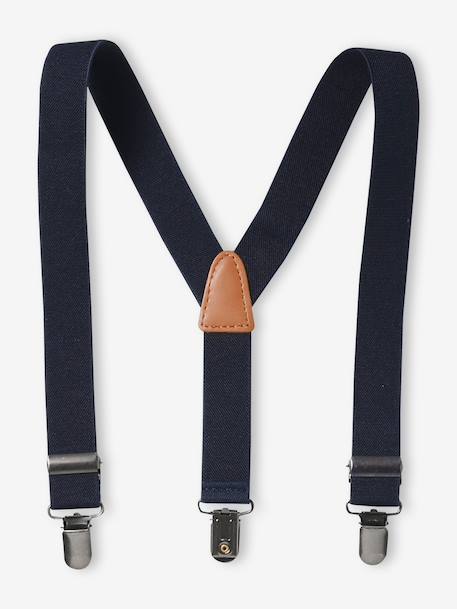 Two-Tone Braces for Boys caramel+deep blue+navy blue - vertbaudet enfant 