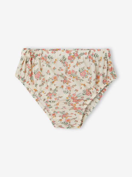 Baby dress set with culotte-style briefs and bandeau ecru - vertbaudet enfant 