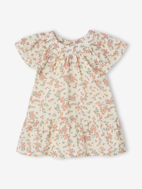 Baby dress set with culotte-style briefs and bandeau ecru - vertbaudet enfant 