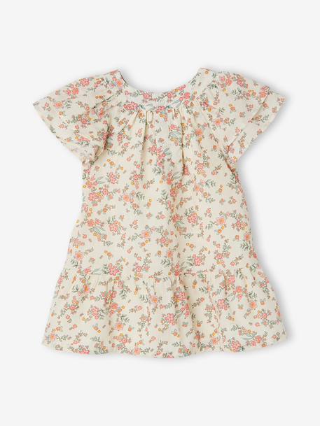 Baby dress set with culotte-style briefs and bandeau ecru - vertbaudet enfant 