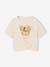 Short Sleeve T-Shirt for Girls ecru+khaki - vertbaudet enfant 