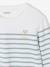 Tee-shirt marinière fille manches longues rayé bleu+vert sauge - vertbaudet enfant 