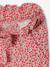 Fluid Cropped Trousers with Floral Print, for Girls emerald green+navy blue+red - vertbaudet enfant 