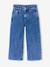 Embroidered Susan wide-leg jeans for girls bleached denim+medium blue - vertbaudet enfant 