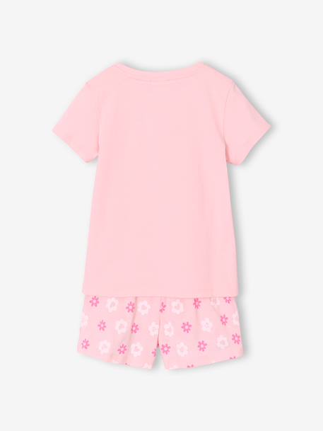 Short-Sleeved Pyjamas for Girls pale pink - vertbaudet enfant 