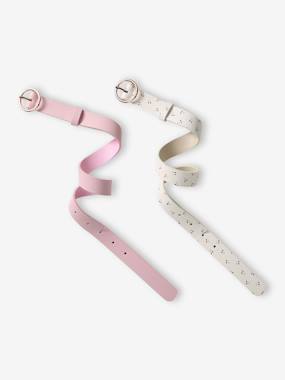 Girls-Accessories-Belts-Pack of 2 girls' belts
