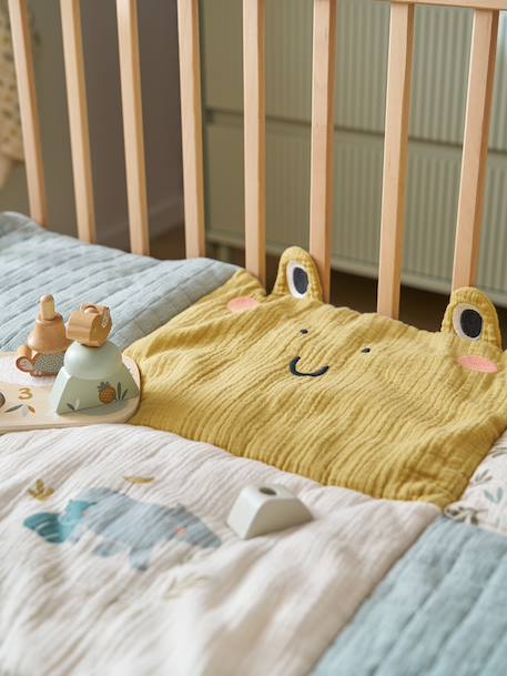 Floor mattress / Play mat in patchwork cotton muslin BAYOU multicoloured - vertbaudet enfant 