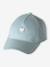 Cap with Embroidered Heart for Girls aqua green+pale blue+pale pink - vertbaudet enfant 