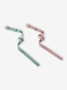 Girls-Accessories-Belts-Pack of 2 Belts for Girls