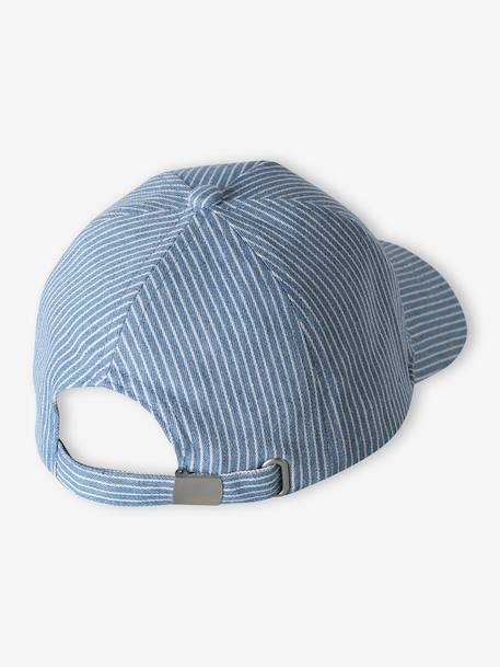 Adjustable Cap striped blue - vertbaudet enfant 